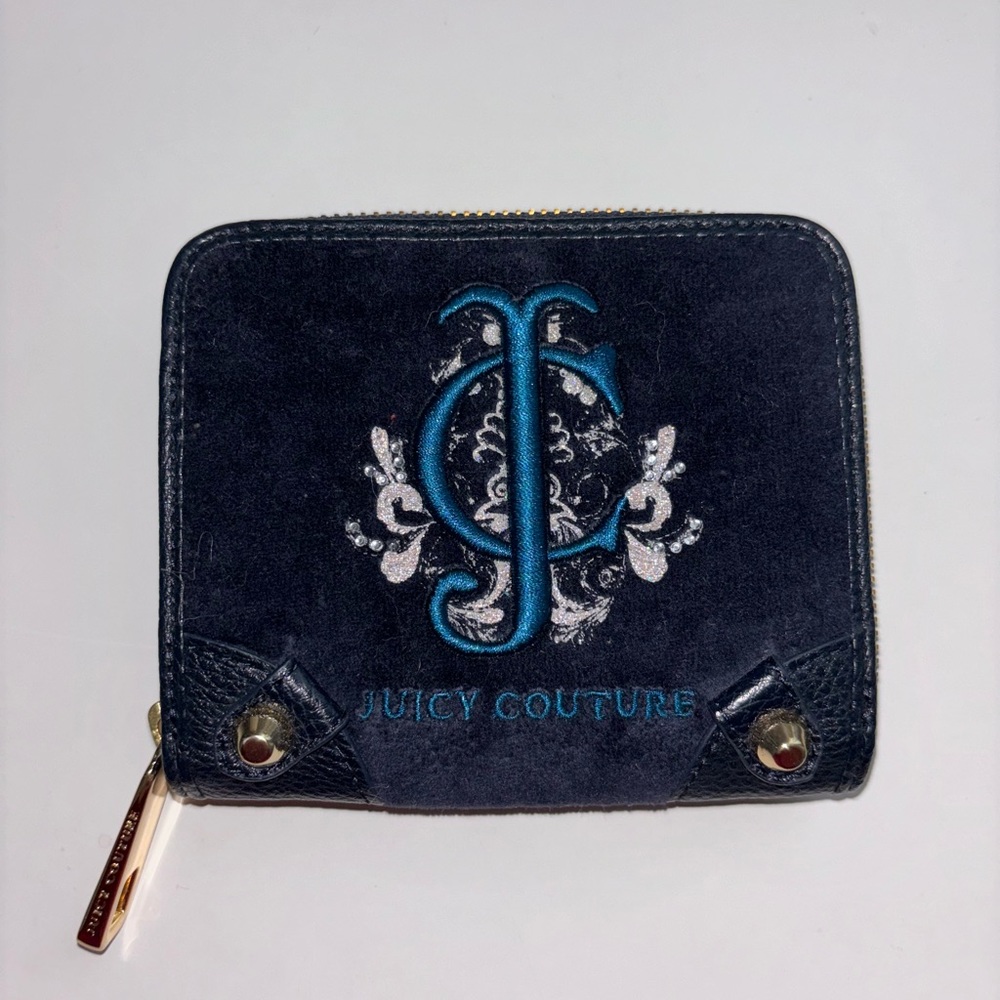 VINTAGE Juicy Couture Velour/Leather Wallet